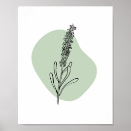 Eenvoudige Chic Abstracte minimalistische Boho Sty Poster