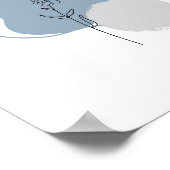 Eenvoudige Chic Abstracte minimalistische Boho Sty Poster (Hoek)