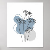Eenvoudige Chic Abstracte minimalistische Boho Sty Poster (Voorkant)