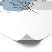 Eenvoudige Chic Abstracte minimalistische Boho Sty Poster (Hoek)