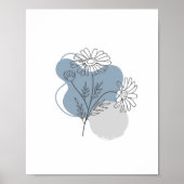Eenvoudige Chic Abstracte minimalistische Boho Sty Poster (Voorkant)