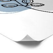 Eenvoudige Chic Abstracte minimalistische Boho Sty Poster (Hoek)