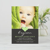 Eenvoudige Chic Baby kondiging Aankondiging (Staand voorkant)