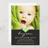 Eenvoudige Chic Baby kondiging Aankondiging (Voorkant / Achterkant)