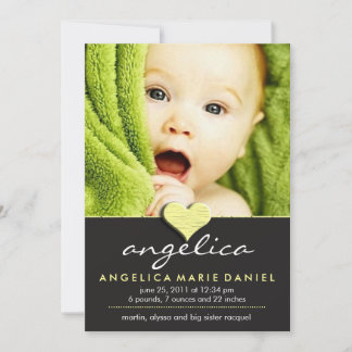 Eenvoudige Chic Baby kondiging Aankondiging