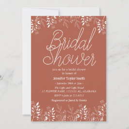 eenvoudige & chic bloemige bruiloft Wildflower Bru Kaart