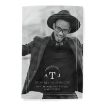 Eenvoudige Chic Calligrafie Foto Afstuderen Initia