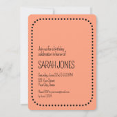 Eenvoudige Chic Elke Leeftijd Verjaardag Roos Gold Kaart (Achterkant)