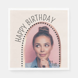 Eenvoudige Chic Elke Leeftijd Verjaardag Roos Gold Servet