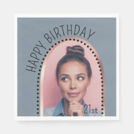 Eenvoudige Chic Elke Leeftijd Verjaardag Roos Gold Servet