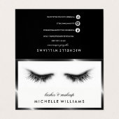 Eenvoudige Chic Eyelash-uitbreidingen na verwijzin Visitekaartje (Buitenkant ongevouwen)