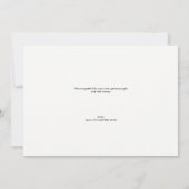 Eenvoudige Chic Introducing Baby foto's Dank u Kaart (Achterkant)