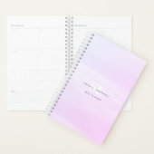 Eenvoudige Chic Lavendel Waterverf Wash Planner (Display)