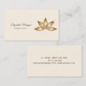 Eenvoudige Chic Lotus Sparkle Visitekaartje (Voorkant / Achterkant)