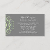 Eenvoudige Chic Minimalist grijs en groen Visitekaartje (Voorkant)