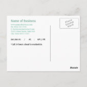 Eenvoudige Chic Mint Green Appointherinnering Briefkaart (Achterkant)