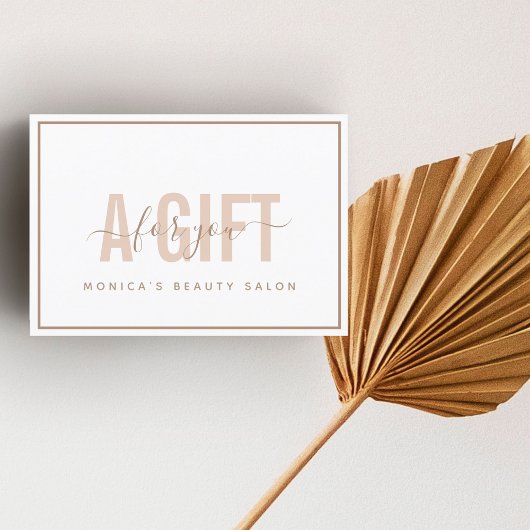 Eenvoudige Chic Modern Peach Typografie & Calligra