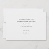 Eenvoudige Chic Multi Foto Collage Prettig Kerstfe Feestdagenkaart (Achterkant)