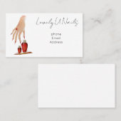 Eenvoudige Chic Nails Visitekaartjes (Voorkant / Achterkant)