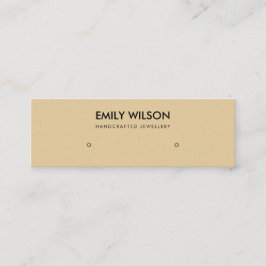 EENVOUDIGE CHIC OCHRE KRAFT STUD EARRING DISPLAY L MINI VISITEKAARTJE