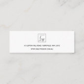 EENVOUDIGE CHIC OCHRE KRAFT STUD EARRING DISPLAY L MINI VISITEKAARTJE (Achterkant)