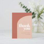 Eenvoudige chic perach terracotta arch Dank u wel (Staand voorkant)