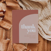 Eenvoudige chic perach terracotta arch Dank u wel