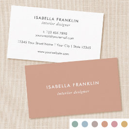 Eenvoudige Chic Professionele Minimalistische Terr Visitekaartje