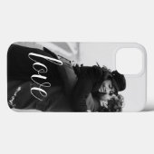 Eenvoudige Chic Romantic Couple Photo Love Case-Mate iPhone Case (Achterkant (horizontaal))