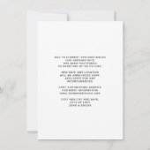 Eenvoudige Chic Script Foto Uitstel Huwelijk Aankondiging (Achterkant)
