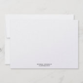 Eenvoudige chic shimmer elegance charcoal grijs br kaart (Achterkant)