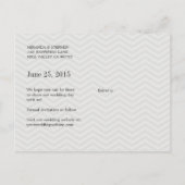 Eenvoudige Chic Wedding Save the Date Briefkaart (Achterkant)