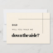 Eenvoudige chic Wil je me door het gangpad laten l Kaart (Voorkant)