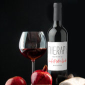 Eenvoudige Chic Zwart En Wit Echtscheidingshumor N Wijn Etiket