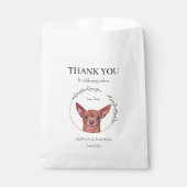 Eenvoudige Chihuahua Hond Bruiloft Dank u Favor Ba Bedankzakje (Voorkant)