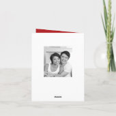 Eenvoudige Chinese liefde foto bruiloft dank u kaa Bedankkaart (Achterkant)