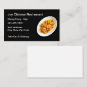 Eenvoudige Chinese Visitekaartjes voor restaurants (Voorkant / Achterkant)