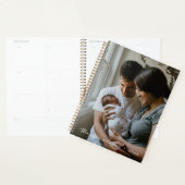 Eenvoudige Chique Aangepaste Naam en Foto Ongedate Planner (Display)