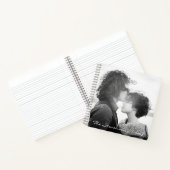 Eenvoudige chique aangepaste naam Script Overlay V Notitieboek (Binnen)