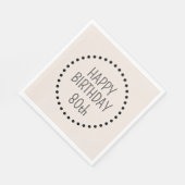 Eenvoudige chique bewerkbare polka dot cirkel verj servet (Hoek)