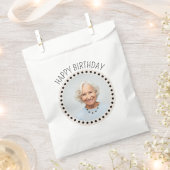 Eenvoudige chique bewerkbare Polka Dot Photo Gift Bedankzakje (Geknipt)