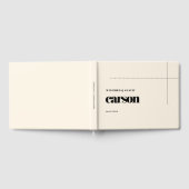 Eenvoudige chique bruiloft gastenboek (Volledig)