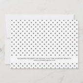 Eenvoudige chique bruiloft Wijzig de datum Kaart (Achterkant)