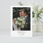 EENVOUDIGE CHIQUE FOTO DANK U KAART (Staand voorkant)