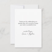 EENVOUDIGE CHIQUE FOTO DANK U KAART (Achterkant)