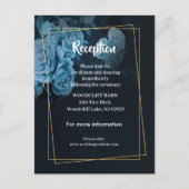 Eenvoudige chique gouden geometrische Lijst ontvan Aankondigingskaart (Voorkant)