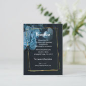 Eenvoudige chique gouden geometrische Lijst ontvan Aankondigingskaart (Staand voorkant)