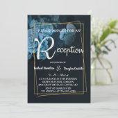 Eenvoudige chique gouden geometrische Lijst ontvan Kaart (Staand voorkant)