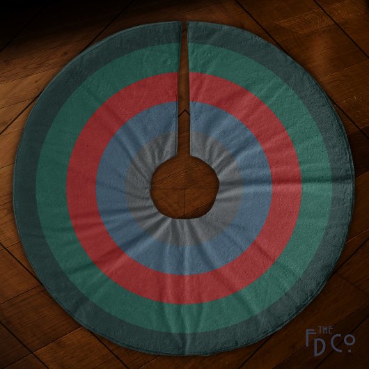 Eenvoudige chique kerst warm & gezellig gestreept fleece kerstboom rok