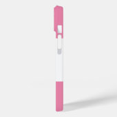 Eenvoudige Chique Klassieke Roze Boog Monogram Naa Case-Mate iPhone Case (Achterkant / Links)